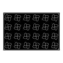 PAVOFLEX Moule Silicone Hélices Ø 7 cm x H 4,2 cm (x24)