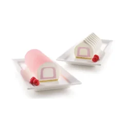 Best SILIKOMART 3D DESIGN Moule Silicone Insert Bûche et Cake 22 x 5 x H 4 cm (x2)