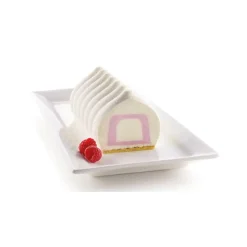Best SILIKOMART 3D DESIGN Moule Silicone Insert Bûche et Cake 22 x 5 x H 4 cm (x2)