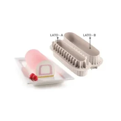 Best SILIKOMART 3D DESIGN Moule Silicone Insert Bûche et Cake 22 x 5 x H 4 cm (x2)