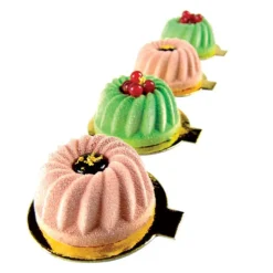 New PAVOFLEX Moule Silicone Kouglof Ø 7 cm x H 3,3 cm (x24)