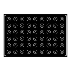 New PAVOFLEX Moule Silicone Mini-Cylindre Ø 3,5 cm x H 3,5 cm (x54)