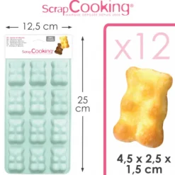 Clearance SCRAPCOOKING Moule Silicone Ourson Guimauve Chocolat