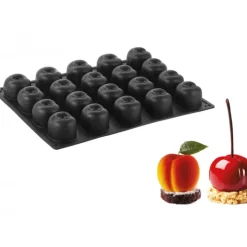 Hot PAVOFLEX Moule Silicone Pêche / Cerise 5,8 x 5,5 cm x H 4,6 cm (x20)