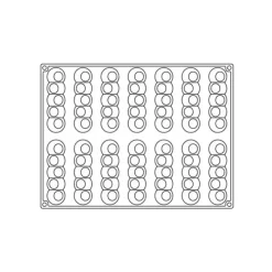 Best PAVOFLEX Moule Silicone Pelota 13 x 3,2 cm x H 2,8 cm (x14)