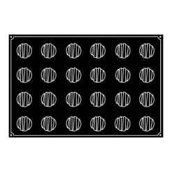 Best PAVOFLEX Moule Silicone Rond Rayé Ø 6 cm x H 4,5 cm (x24)