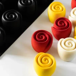 Online PAVOFLEX Moule Silicone Rose Volupté Ø 6 x H 5,5 cm (x20)