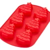 WILTON Moule Silicone Sapin de Noël 6 Empreintes