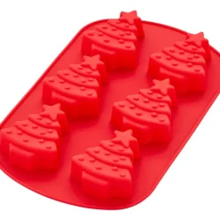 WILTON Moule Silicone Sapin de Noël 6 Empreintes
