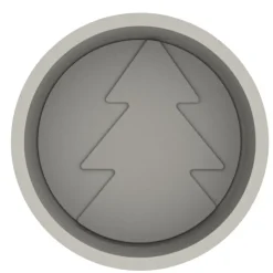 SILIKOMART Moule Silicone Sapin Hiver Ø 20 x H 5 cm