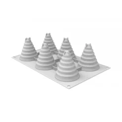 New SILIKOMART Moule Silicone Sapin Magique Ø 6,7 x H 7,4 cm (x6)
