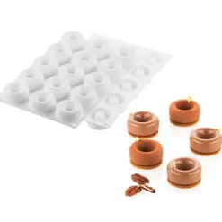 Sale SILIKOMART Moule Silicone Savarin Oblio Ø 5 cm x H 2,1 cm (x15) Professional