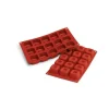 New SILIKOMART Moule Silicone Savarins Carrés 4,8 cm x H 3 cm (x15)