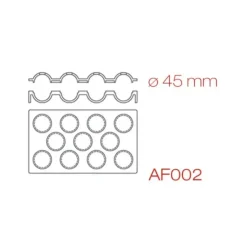 PAVONI Moule Silicone Sphère 30 x 17,5 cm Ø 4,5 cm (x11)