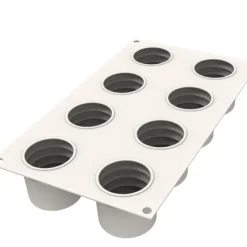 Online SILIKOMART Moule Silicone Sweet Layers avec Emporte-Pièce Ø 5,5 x H 5,5 cm (x8)