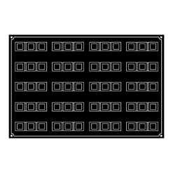 New PAVOFLEX Moule Silicone Tricube 12 x 3,2 cm x H 3,2 cm (x25)
