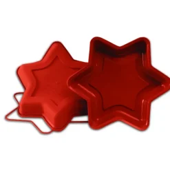 Outlet SILIKOMART Moule souple professionnel forme Etoile 6 branches en silicone Ø 26 cm H 4 cm