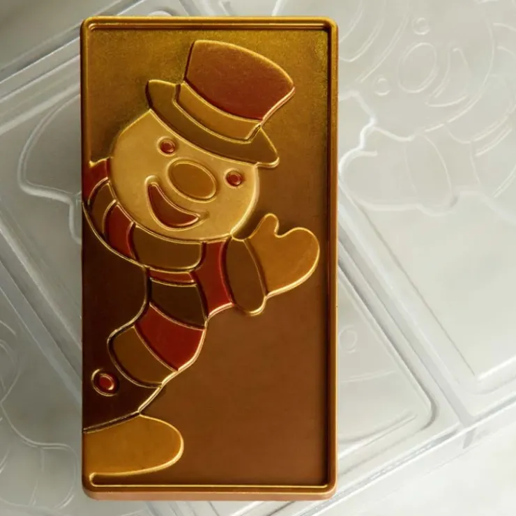 Outlet PAVONI Moule Tablette Chocolat Bonhomme de Neige 15,4 x 7,7 cm