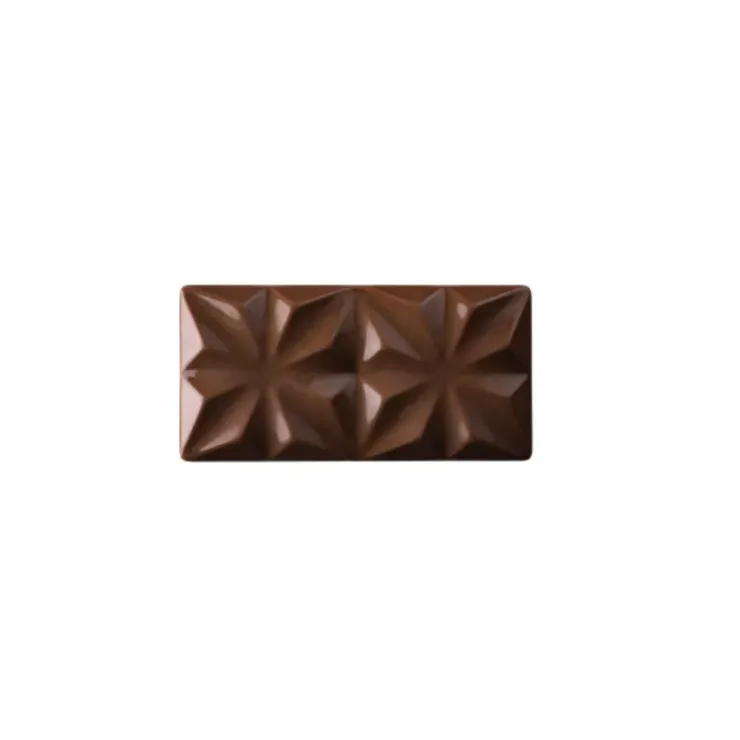 New PAVONI Moule Tablette Chocolat Edelweiss 15,5 x 7,7 cm x H 1 cm (x3)