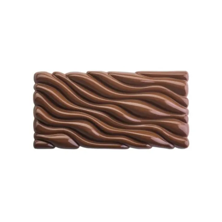 Hot PAVONI Moule Tablette Chocolat Fluid Vallée 15,4 x 7,7 x H 1,1 cm (x3)