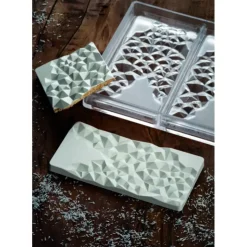 PAVONI Moule Tablette Chocolat Fragment 15,5 x 7,7 cm x H 1 cm (x3)