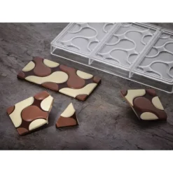 Best PAVONI Moule Tablette Chocolat Flow 15,4 x 7,7 x H 0,8 cm (x3)