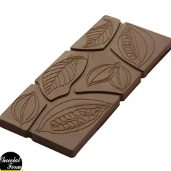 Outlet Chocolat Form Moule Tablette Chocolat Feuilles et Fèves 11,8 x 5 cm (x6)