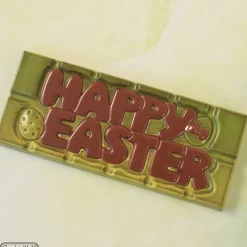 Hot CHOCOLATE WORLD Moule Tablette Chocolat Happy Easter 11,8 x 5 cm (x4)