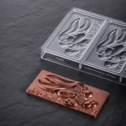 Hot PAVONI Moule Tablette Chocolat Lapin de Pâques 15,4 x 7,2 cm (x3)