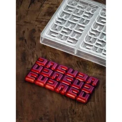 Clearance PAVONI Moule Tablette Chocolat Ola 15,5 x 7,7 cm x H 1 cm (x3)