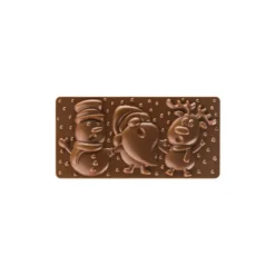 PAVONI Moule Tablette Chocolat Père Noël, Renne et Bonhomme de Neige 15,4 x 7,7 cm