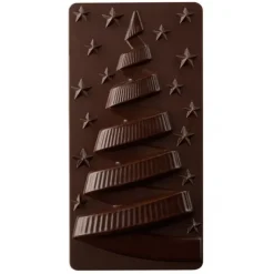 Best PAVONI Moule Tablette Chocolat Sapin de Noël Nuit Etoilé 15,4 x 7,7 cm