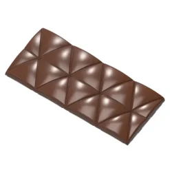 Outlet CHOCOLATE WORLD Moule Tablette Chocolat Triangles Convexes 12,4 x 5,5 cm (x4)