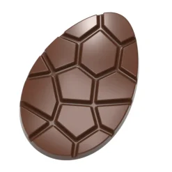 CHOCOLATE WORLD Moule Tablette Chocolat Œuf de Pâques 14 x 9,2 cm (x2)