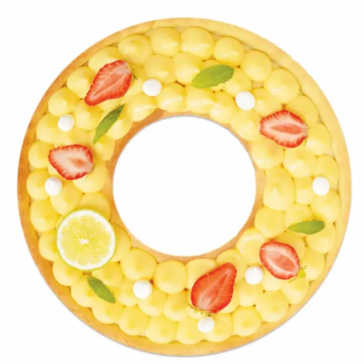 SCRAPCOOKING Moule Tarte Couronne Ø30cm Fond Amovible Anti-Adhésif