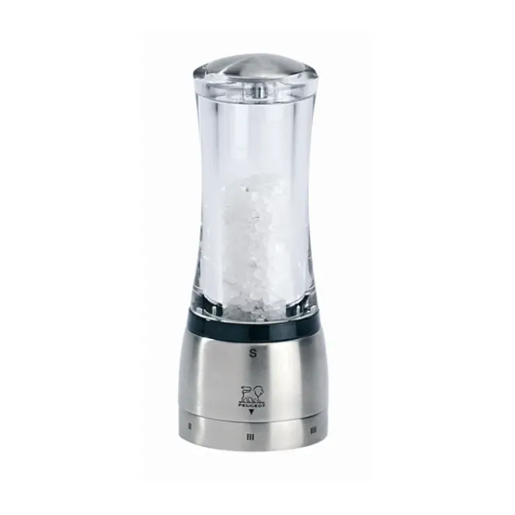 New PEUGEOT Moulin à Sel Daman U'Select 16 cm Transparent-Inox