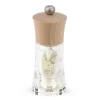 New PEUGEOT Moulin à Sel Humide Oléron 14 cm Transparent-Bois Naturel