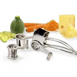 Clearance La Bonne Graine Moulin Râpe à fromage inox 3 tambours