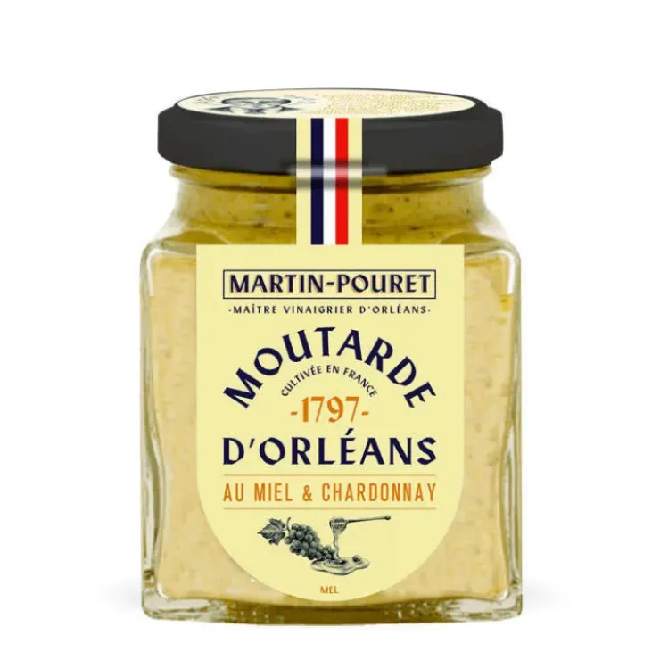Best MARTIN POURET Moutarde d'Orléans Miel et Chardonnay 200g