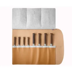 Best OPINEL Natte pour 8 Couteaux en Cuir Collection France