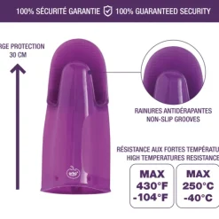 MASTRAD Orka Plus Noir Gant Silicone et textile