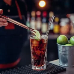 New CUISINEADDICT Paille Réutilisable en Verre 23cm droite x6 HALM