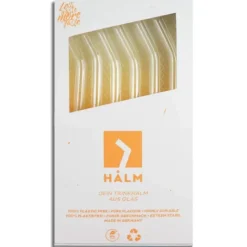 Clearance CUISINEADDICT Paille Réutilisable en Verre 23cm courbée x6 HALM