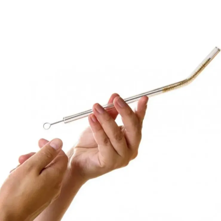 Clearance CUISINEADDICT Paille Réutilisable en Verre 23cm courbée x6 HALM