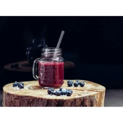 CUISINEADDICT Paille Réutilisable en Verre 20cm droite x4 HALM