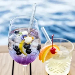 CUISINEADDICT Paille Réutilisable en Verre 20cm droite x4 HALM