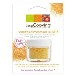 Outlet SCRAPCOOKING Paillettes Alimentaires dorées 5g