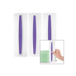 WILTON Peigne pour Glaçage 22.8x7.6 cm (x3)