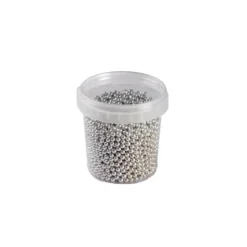 PAVONI Perles en Sucre Argent Métallisé Ø 4 mm 120 g