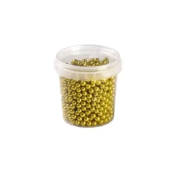 Clearance PAVONI Perles en Sucre Or Métallisé Ø 6 mm 120 g